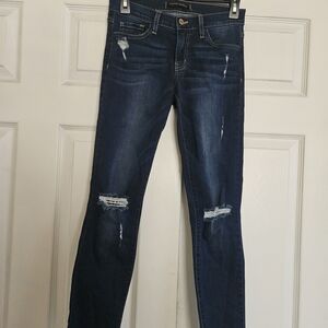 Dark Blue Distressed Jeans